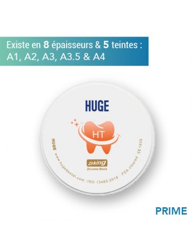 Disque de zircone prime à haute translucidité (HT) - Teintes A1, A2, A3, A3.5 & A4 - 8 épaisseurs - HUGE Les êtres humains sont 