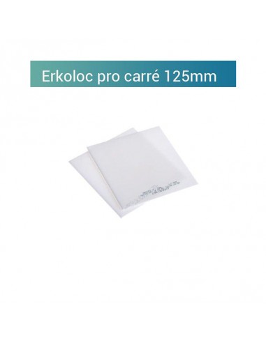 Erkoloc-pro transparent - plaque carrée 125x125mm semi-rigide de France